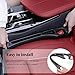 KASHENGMK Car Seat Gap Filler – Silicone Side Gap Blocker Prevents Phone, Keys & Wallet from Falling (2-Pack, Black)