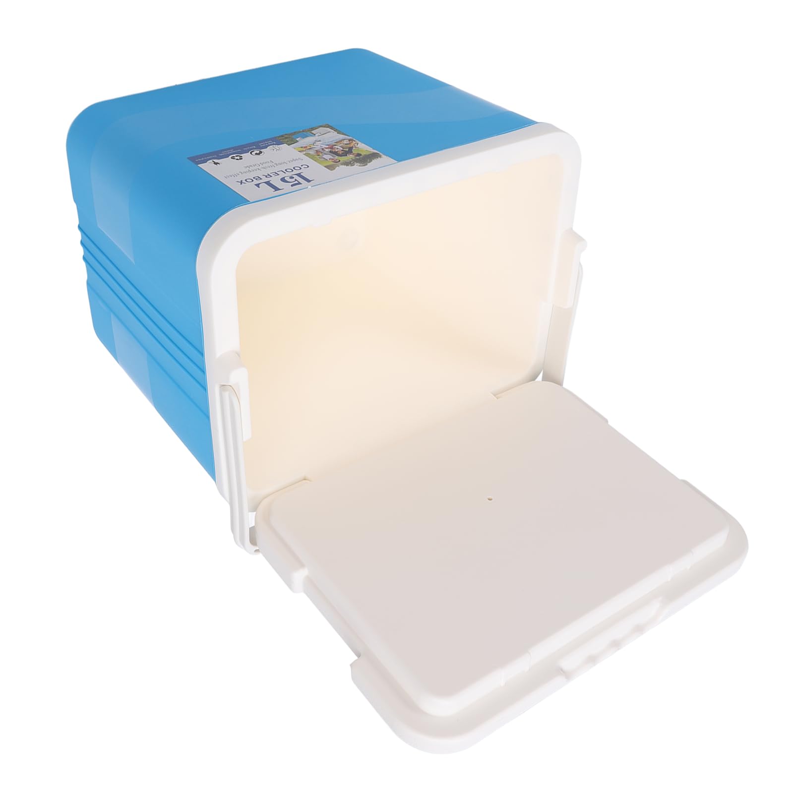 Demeras Dispositivo di Raffreddamento Portatile Isolato da 15 Litri, Dispositivo di Raffreddamento Rigido Isolante Duraturo e Igienico Multiuso per Uso Alimentare, Mantiene la Freschezza per Stalla