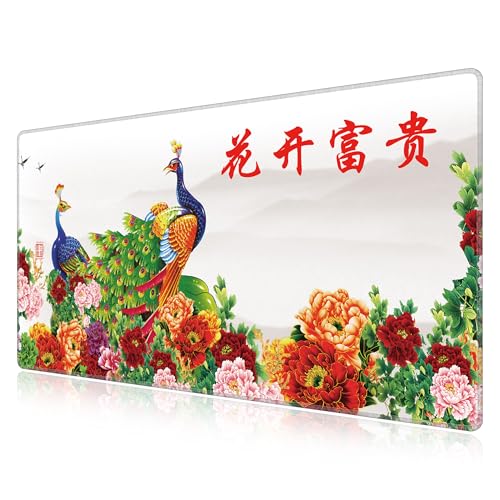 Tapis de souris fluide et géant LL-COEUR 110x60 cm pour le jeu