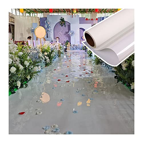 Tapis de scène jetable blanc découpable pour exposition 1x10m