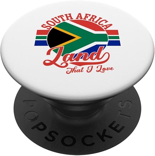 Miniatura 1 de South Africa Land That I Love With South African Flag Pride PopSockets Swappable PopGrip