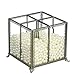 PuTwo Makeup Organizer Vintage 4 Sections Makeup Brushes Holder Make Up Storage with Free White Pearls