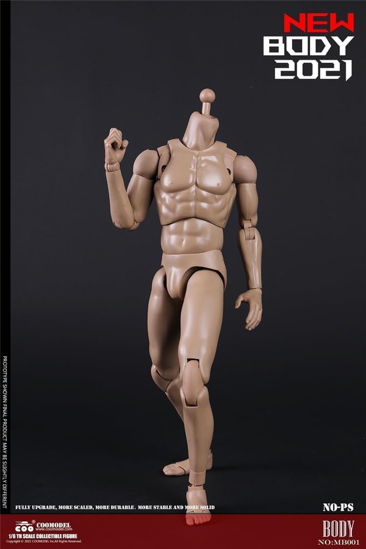 COOMODEL MB001 1/6 Scale Male Body Muscle Man no Head for 12 inch Man Action Figure