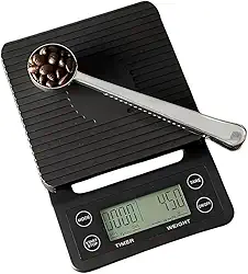 Balança Digital De Alta Precisão Para Café E Infusões Até 5kg Barista Temporizador