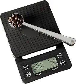 Balança Digital De Alta Precisão Para Café E Infusões Até 5kg Barista Temporizador