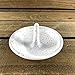 Handmade Pottery Jewelry Ring Holder in Speckled White