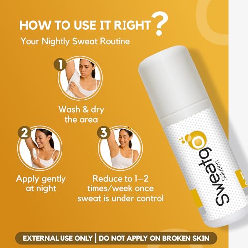 Image of Salve Sweatgo Jasmine - 60ml (Pack of 3) | Clinical Strength Antiperspirant Roll-On | Dermatologist Recommended, Hyperhidrosis Sweat Control for Underarms, Palms & Feet - Alcohol-Free, Non-Irritant