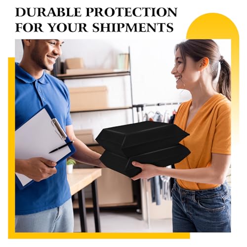 Image of Metronic 50Pcs Poly Mailers 17.7x22 Inch Large Shipping Bags for Clothes | Strong Self Adhesive Mailers Poly Bags Shipping Envelopes, Waterproof Mailing Envelopes for Packaging Clothing Shoe Box Black