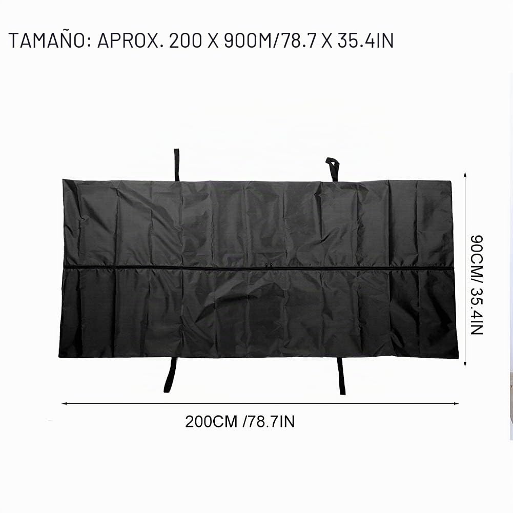 Cocoarm Bolsa de Cadáveres Impermeable a Prueba de Fugas, 210D, Negro, 200 x 90 cm, para Morgues y Funerarias