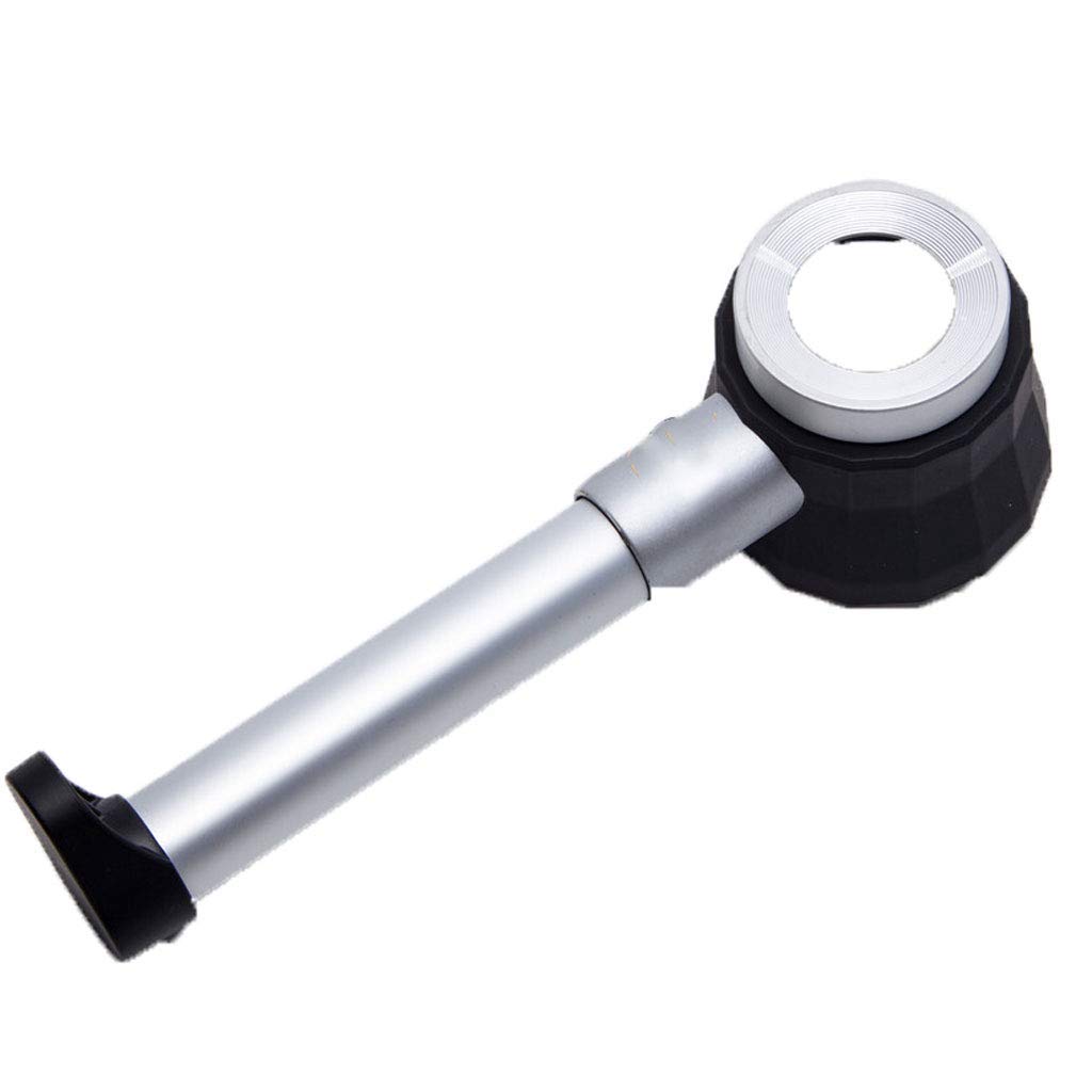 Lupa 30X Vidrio con Escala y Luces LED Lupa iluminada de Mano Super Alta claridad Ligera de Mano