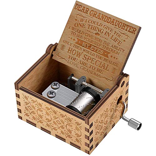 Engraved Music Box - You are My Sunshine, Gift for Granddaughter from Grandma - You Are Stronger Than You Seem. - Thumbnail 5