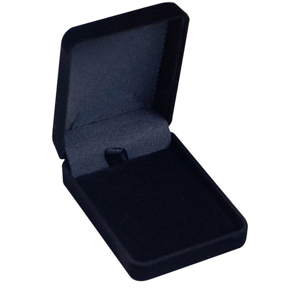 Jiacheng29 Women's Black Velvet Necklace Jewelry Container Gift Display Box Ring Bracelet Storage Case