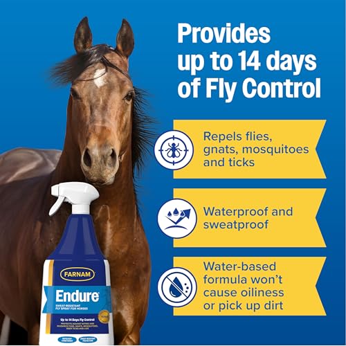 Farnam Endure Fly Spray for Horses, Sweat-Resistant, 32 oz Spray - Image 6