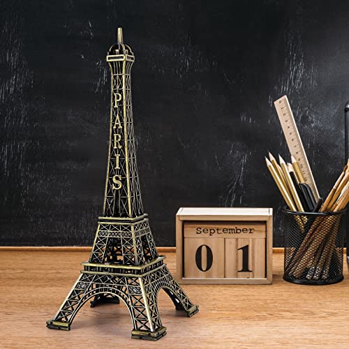Estatua Decorativa Torre Eiffel 15cm en Bronce miniatura 6