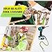 12 Pack Tool Lanyard with Single Metal Buckle and Adjustable Loop End, Standard Length, Maximum Weight Limit 8KG/ 17.6lb, with Aluminum Screw Lock, Retractable Shock Cord Stopper (Green)