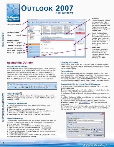 Outlook 2007 Quick Reference Guide: Drew Sellers, Gordon Swift ...