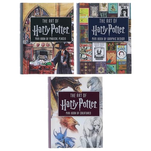 The Art of Harry Potter Series 3 Mini Books Collection Set (The Art of Harry Potter: Mini Book of Magical Places, Mini Book of Graphic Design & Mini Book of Creatures) – vue 2