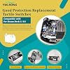 4 interruptores táctiles para Steam Deck L1 R1 botones de parachoques para hombro, accesorios de reemplazo de micro interruptor con herramientas de reparación 4