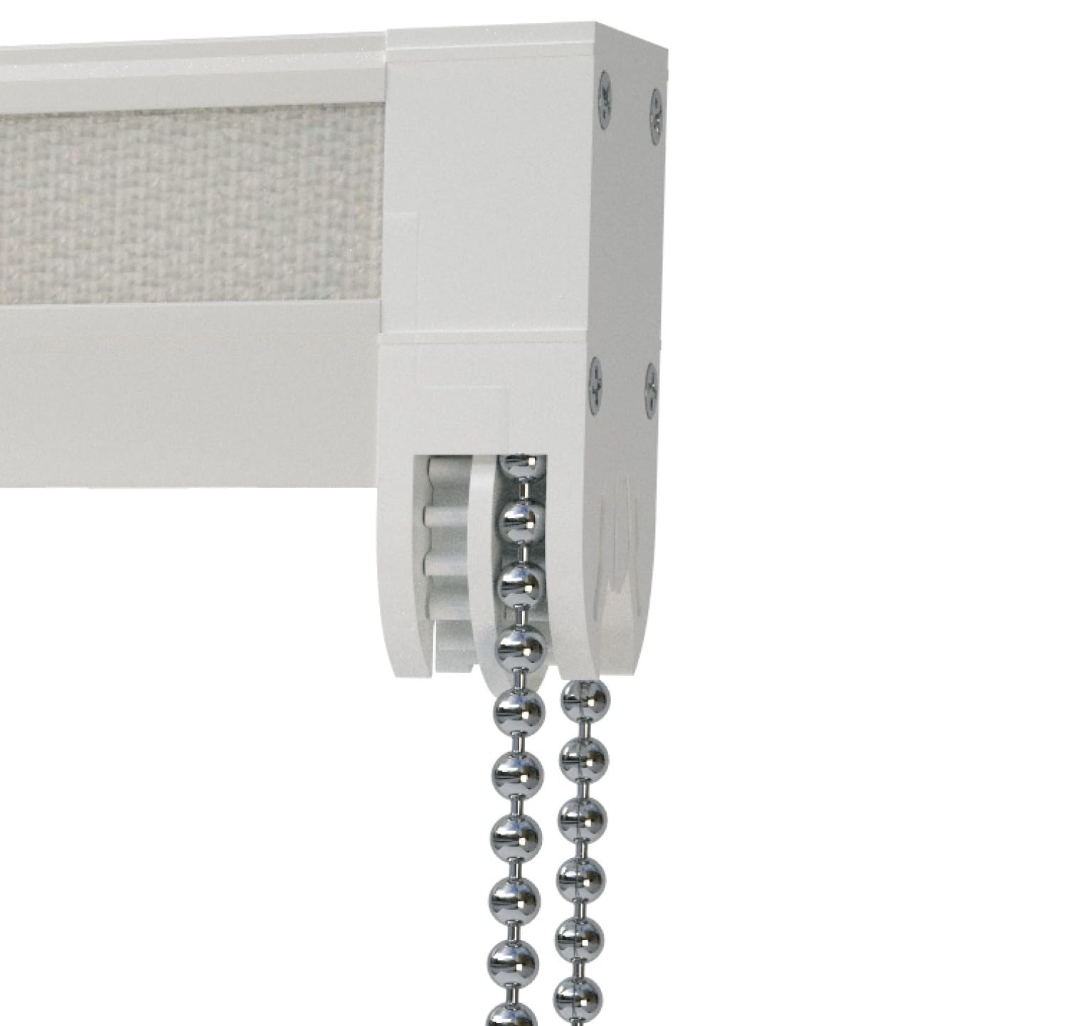Speedy White Spare Connect Roman Blind Kit Safety Relase Wheel Pulley With Chrome Chain