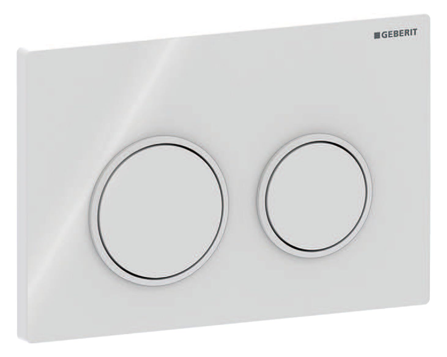 Geberit Plaque de commande Omega20, pour rinçage 2 volumes, 115.085.11.1, Couleur: blanc