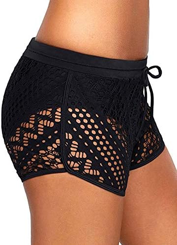 QDASZZ Women's Adjustable Swimsuit Tankini Bottom Board Shorts,Comfort Quick Dry Stretch Board Short