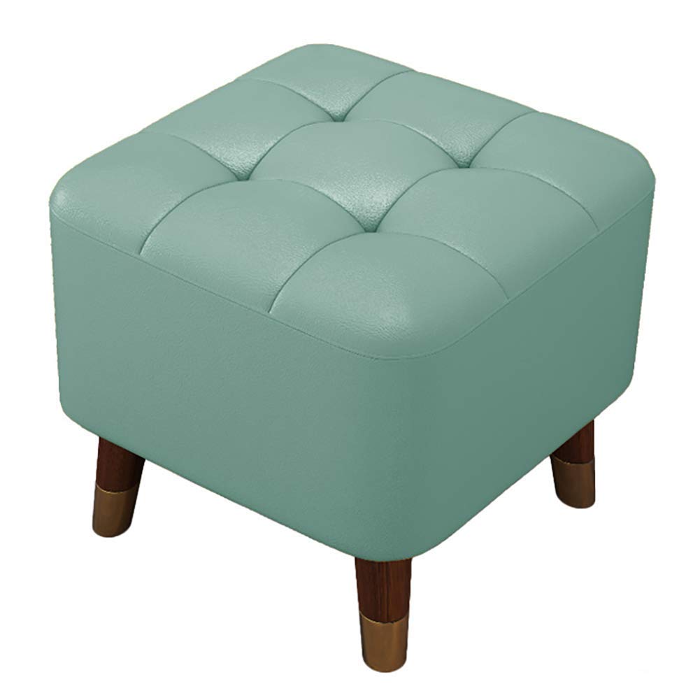 Repose-Pieds sous Le Bureau pour Travailler Confortablement | Petit Ottoman Vert en Cuir PU