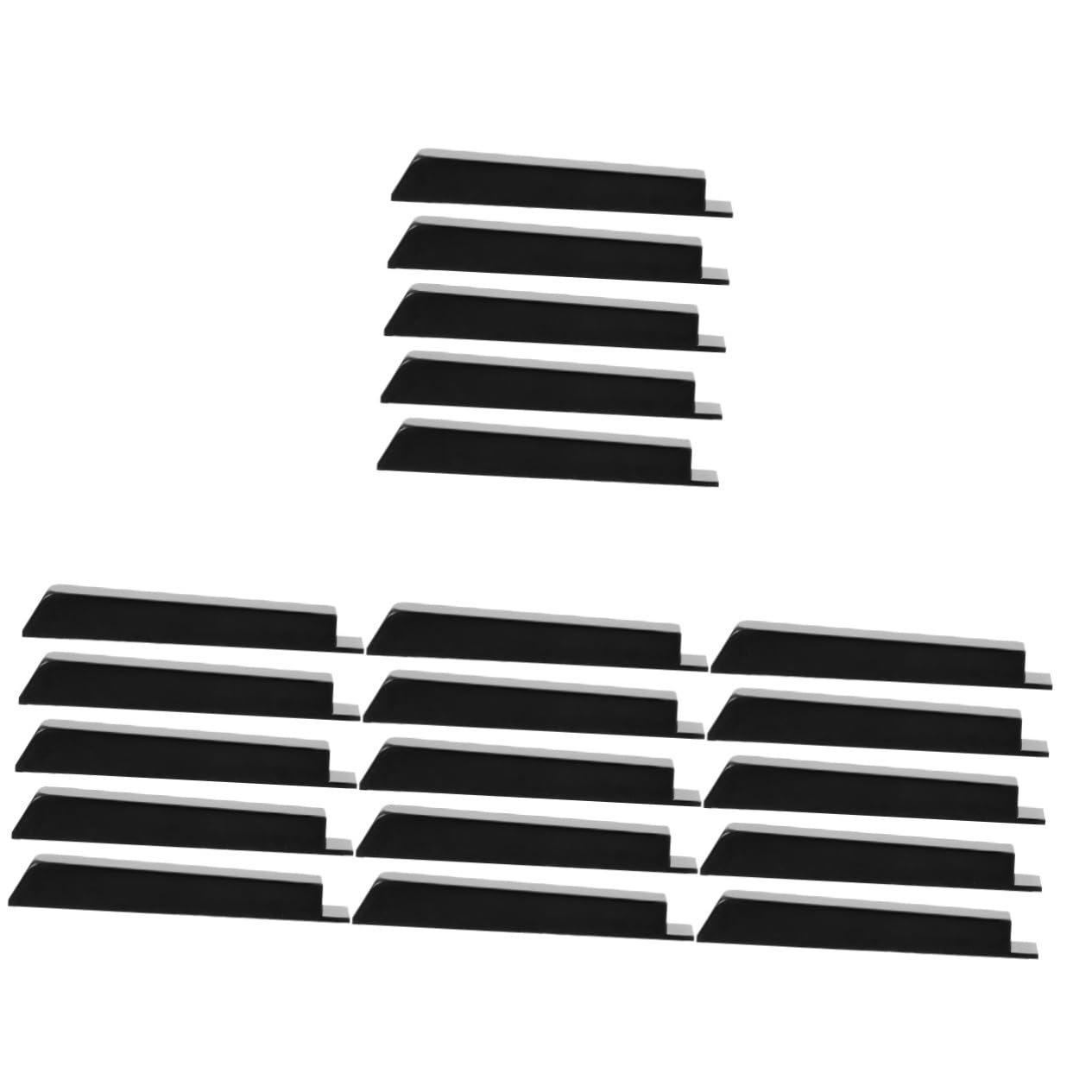 TOYANDONA 20piezas para Piano Unidades De Teclas Negras Brillantes Accesorios para Reparación De Instrumentos