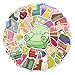Furniture Stickers 50PCS Children and Teenagers Waterproof Vinyl Decals for Bike Water Bottles Laptop Bicycle Refrigerator Cup Luggage Computer Mobile Phone Skateboard Party Rewards (Colourful)