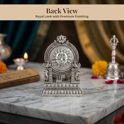Image of Silver Plated Lakshmi Devi Idol Goddess Lakshmi showpiece for Home Temple | Pooja Room | Office Decor | Diwali Decoration | Wealth Prosperity Gift Item | Figurine | Mahalakshmi Statue