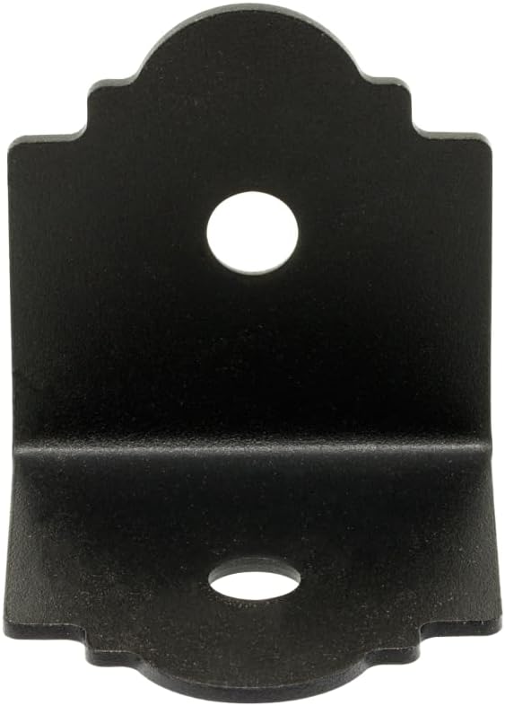 Simpson Strong-Tie APA4 Outdoor Accents Mission Collection ZMAX, Black Powder-Coated 90° Angle for 4X (Pack of 12)