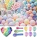 OEMG 150 Pastell Luftballons, 5/10/12 Zoll Macaron Ballon Girlande, Bunt Verdickter Latex Helium Baloon Decor for Einhorn Geburtstags Junggesellenabschied Frauen Baby Party Mädchen Junge (150 Pcs)