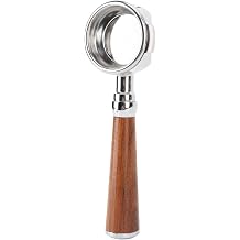 58mm Bottomless Portafilter with Wood Handle Fits for Expobar E61 for Flair 58 for Sanremo for Faema Tracwood