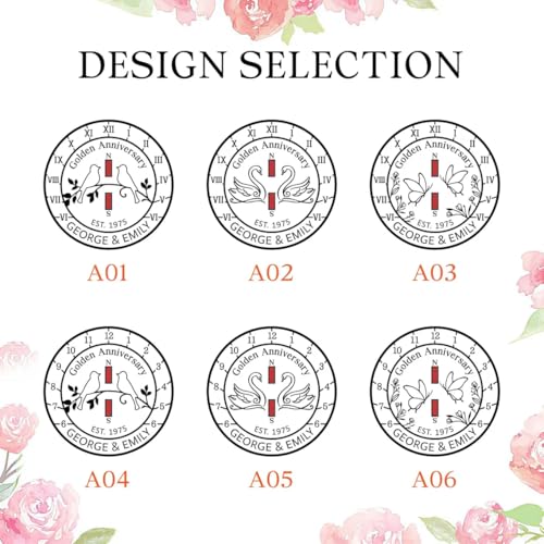 Reloj de sol personalizado para parejas y esposos como regalo de boda de plata de 60 años 5