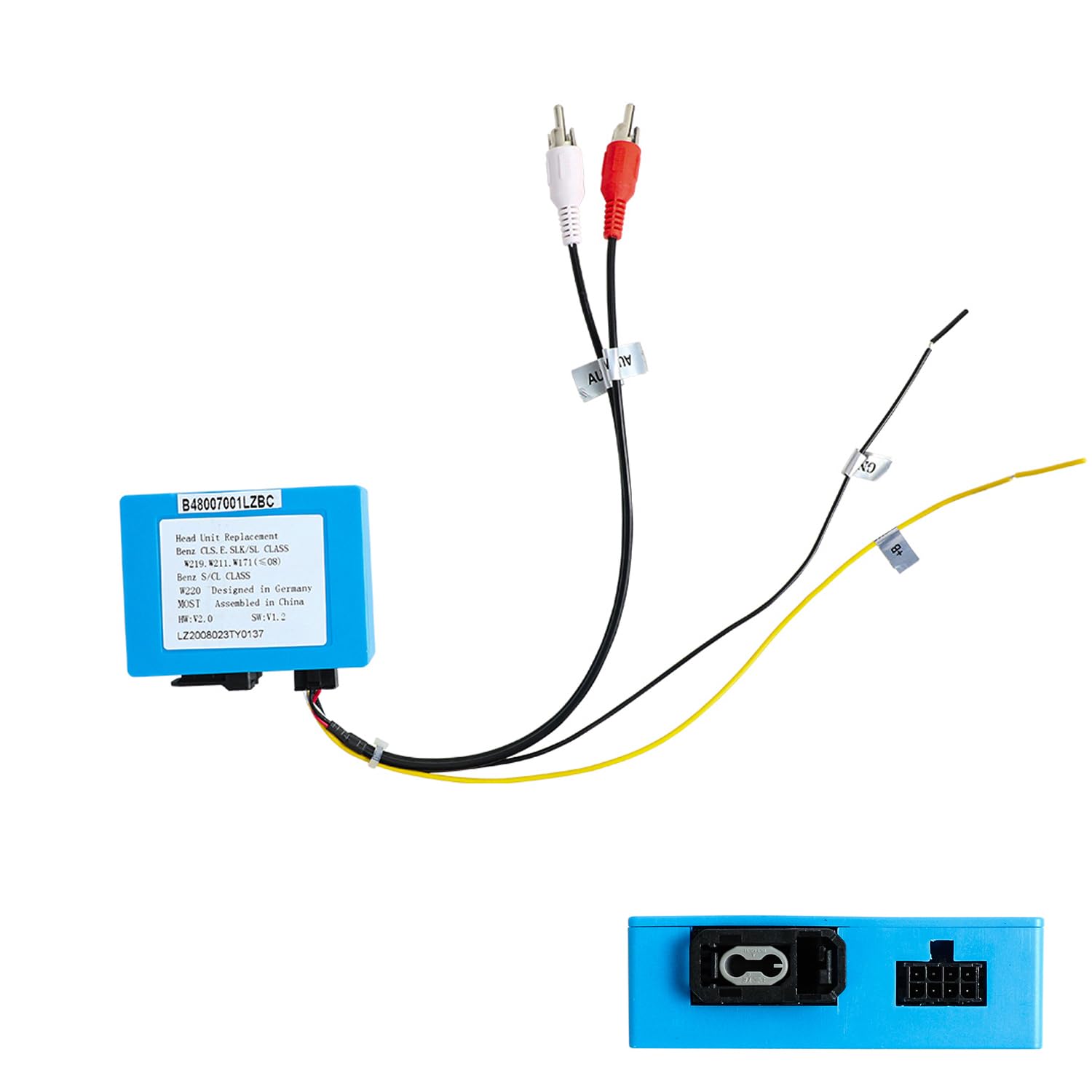 Boîtier de fibre optique pour autoradio stéréo de voiture pour Mercedes Benz E/CLS/CL/SLK Canbus Box Decoder Plug and Play