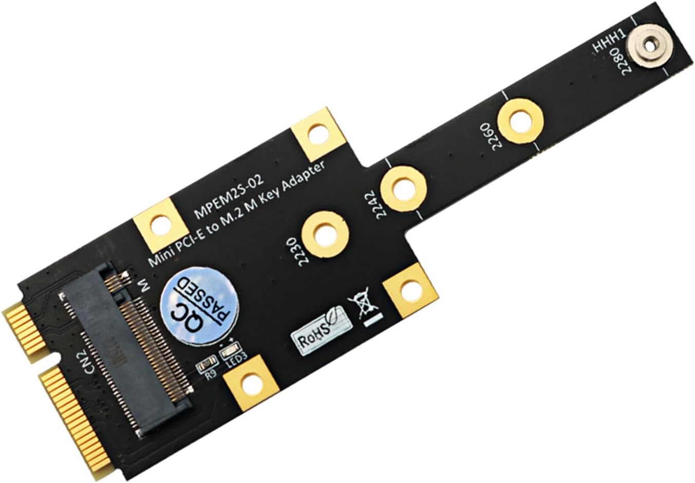 YUNLEI PCI-E MPCIe Interfaces to NGFF M.2 Key-M Slot NVME SSD Converter Adapter Card M.2 NGFF Key-M SSD Adapter