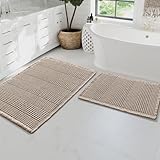 Decoración vibrante: estas alfombras de baño decorativas de gofre dan un hermoso elemento de decoración rico a tu baño, aportando una sensación encantadora y fantástica para tu familia. Colores divertidos y neutros, varios tamaños son esenciales para cualquier espacio de estilo