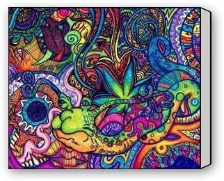 ArtShop Gallery Wrapped Weed Background Tumblr Custom Modern Art Painting Wall Decor Canvas Print