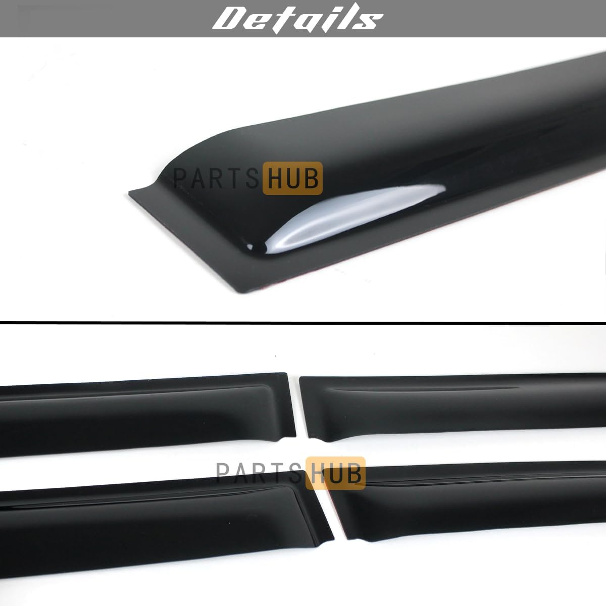 Fits for 2022-2026 Toyota Tundra CrewMax JDM Style Window Visor Rain Guards Wind Deflectors SR SR5 Limited Platinum TRD Pro / 2023 2024 2025