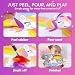 JOVA Klever Kits Glow Sand Art Kits for Kids, Glow in The Dark Sand Painting with 14 Colors, Kids Crafts, 6 Fantasy Templates & 4 DIY Sheets, Mess Free Arts and Crafts, Gifts for Girls Ages 5+, Image 5 JOVA Klever Kits Glow Sand Art Kits for Kids, Glow in The Dark Sand Painting with 14 Colors, Kids Crafts, 6 Fantasy Templates & 4 DIY Sheets, Mess Free Arts and Crafts, Gifts for Girls Ages 5+, Image 5