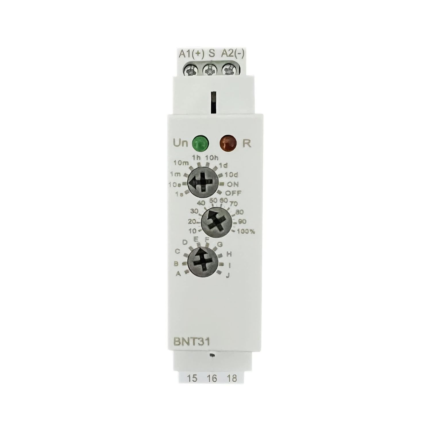 BNT31 Multifunction Timer Relay with 10 Functions Din Rail Mount Delay Relay AC DC 12V-240V