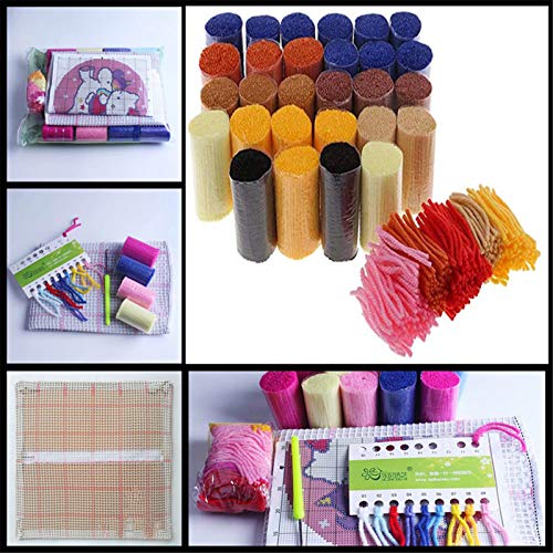 3D Latch Hook Rug Kits,Rug Making Kits For Adults Kids Beginners Needlework Embroidery Rug Diy Craft Kit For Home Decoration, 20" X 15" #TOP7