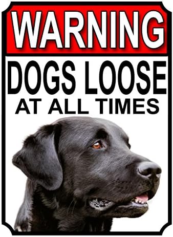 ALL BREEDS - BEWARE DOGS LOOSE AT ALL TIMES METAL SIGN GERMAN SHEPHERD 200MM X 150MM (998H1)