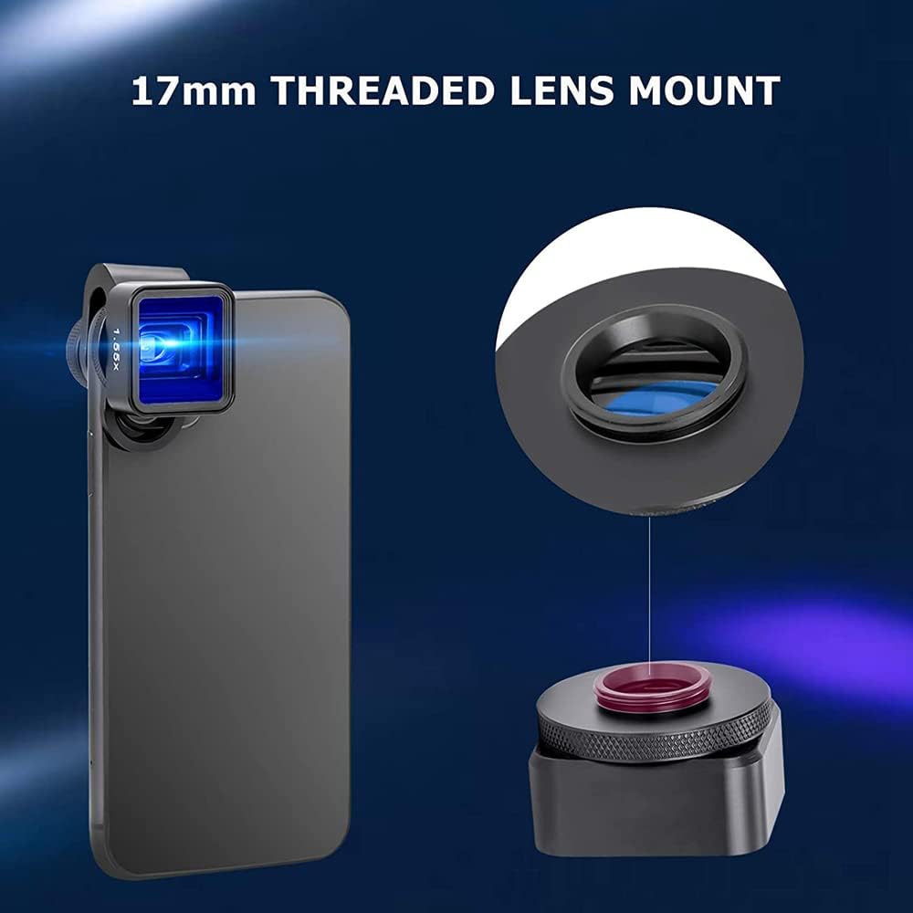 1.55X Anamorphic Lens for iPhone 12 Pro Max Phone Movie Lens Shot by FilmicPro Smartphone Filmmaking Cinematic Deformation Lens
