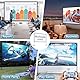 150-Zoll-leinwand Beamer mit Ständer, GT GETCO TECH 16:9 Indoor-Outdoor-Beamer leinwand mit stativ, tragbarer HD-Beamer leinwand, hintere Kinoleinwand mit Tragetasche