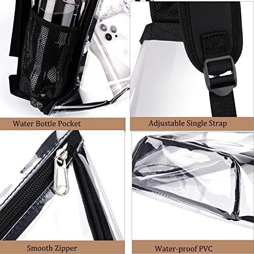 Fomaris Clear Sling Bag Stadium Approved Crossbody Clear Backpack For Sports Concert Festival Game #TOP5