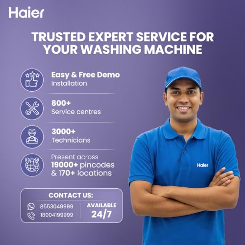 Image of Haier 8 kg 5 Star Vortex pulsator Semi Automatic Top Load Washing Machine (HTW80-186,Burgundy)