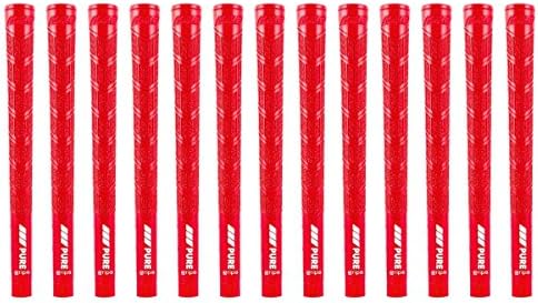 Pure Grips Midsize DTX Red 13 Piece Golf Grip Bundle (