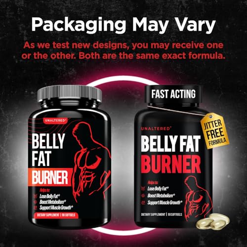 UNALTERED Belly Fat Burner for Men - Natural Weight Loss Pills to Support Reduced Body Fat, Preservation of Lean Muscle Mass, and a Healthy Metabolism - CLA Dietary Supplement - 90 Softgel Capsules - Image 3