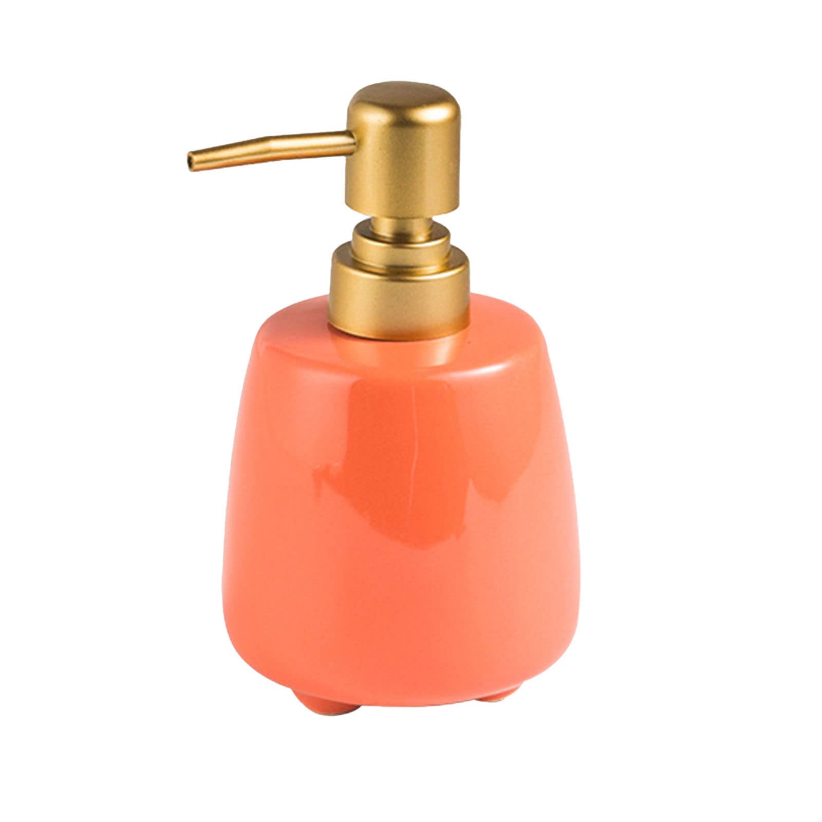 soap dispenser, Soap Dispenser, Simple Ceramic With Pump(Oranje)