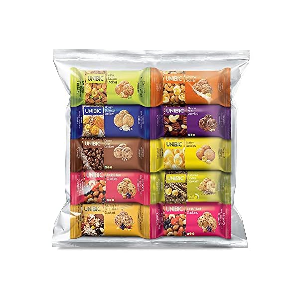 Unibic Assorted Cookies, 75g (Pack of 10), 750 Gram